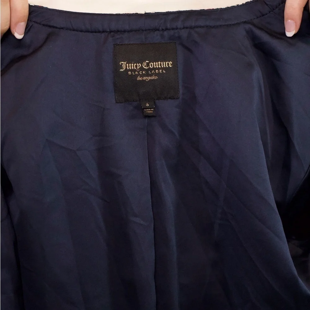 Juicy Couture Black Label fun colorful zip up blazer. Fully lined - Picture 8 of 12